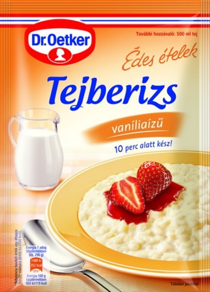 Dr.Oetker Tejberizs Van 125 g