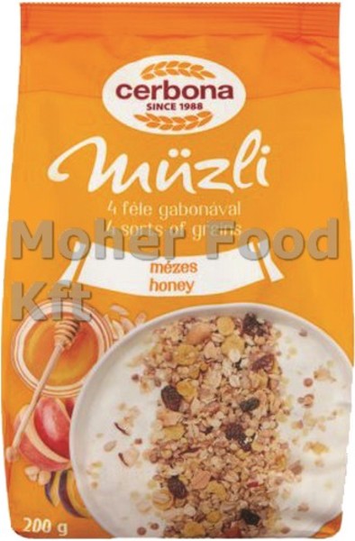 Cerbona Müzli 200g Méz