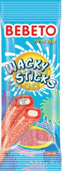 Bebeto 75g Wacky Sticks Strawb