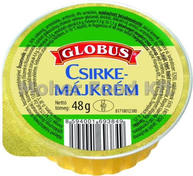 Globus 48g Csirkemájkrém