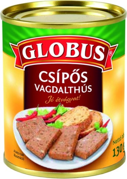 Globus 130g Csípős Vagdalt