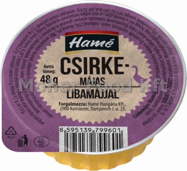 Hamé Alu 48g CsirkemájLibamáj