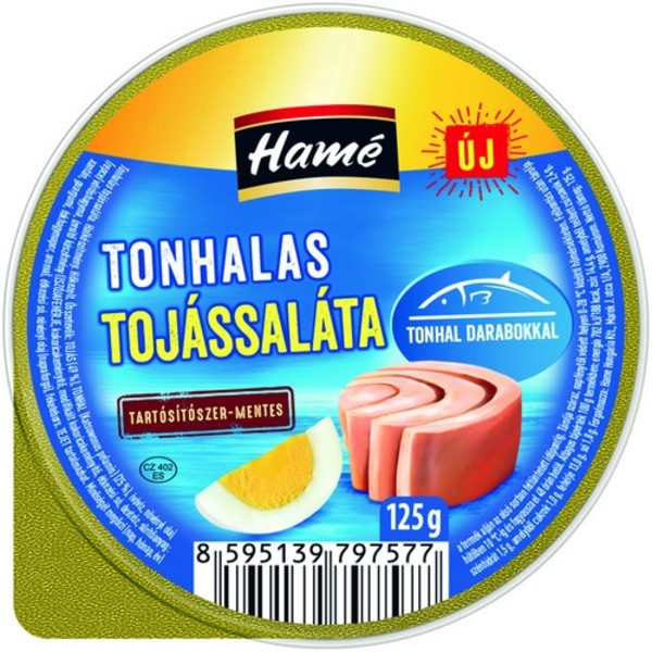 Hamé 125g Tonhalas Tojássaláta