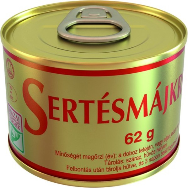SzegPap 62g Sertésmájkrém tpz