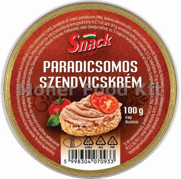 Snack 100g Szendvicskr&eacute;m Parad