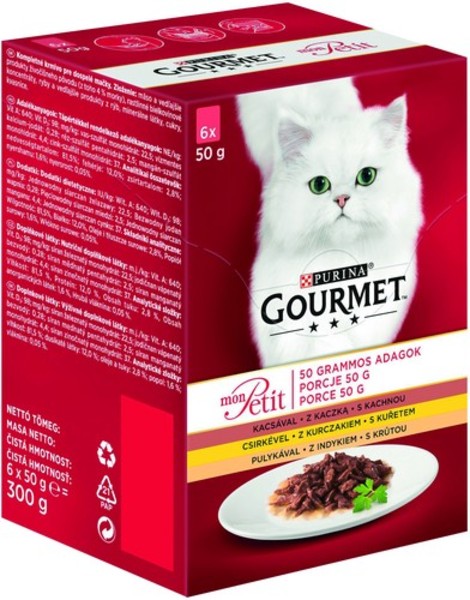 Gourmet 6x50g KacsaCsirkePulyk