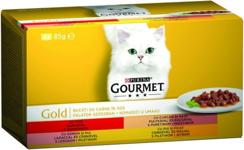 Gourmet Gold 4x85g FalatokSzós