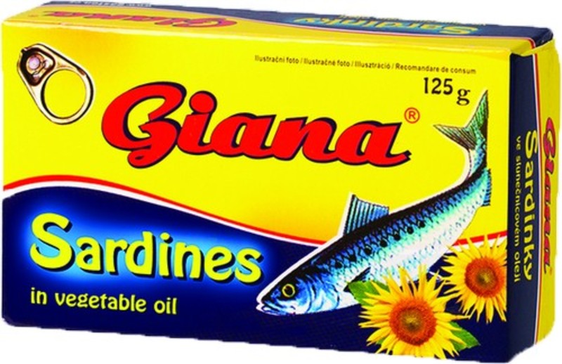 Giana Szardínia olajos 125/90g