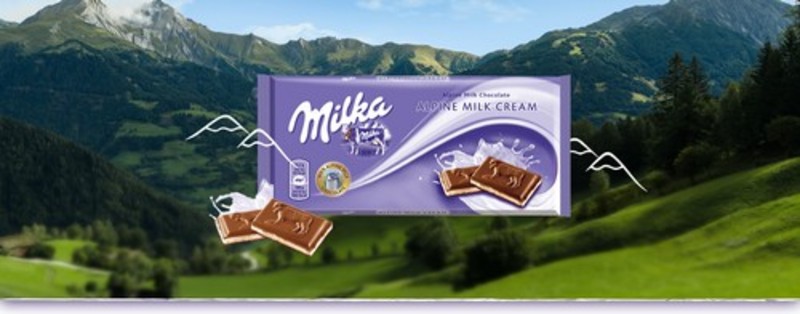 Milka 100g Alpesi-Tejkr&eacute;m  ##