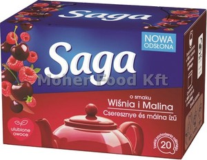 Saga Tea 20 Filt CseresznM&aacute;lna