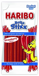 Haribo 80g Balla StixxErdbeer