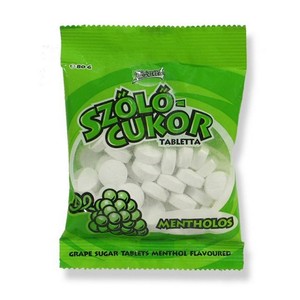 H&aacute;zi Szőlőcukor 80 g Menthol