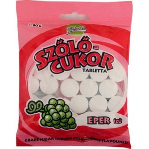 H&aacute;zi Szőlőcukor 80 g Eper