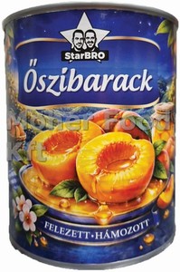 Őszibarack Felez 820g StarBRO