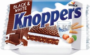 Knoppers 25g Black & White