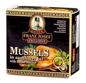 FJK Kagyló Füstölt Mussels 80g